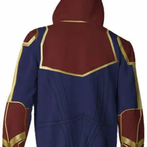 Teen Zip-up Hoodie Avengers 4 Captain Marvel Carol Danvers 3d Sweatshirt