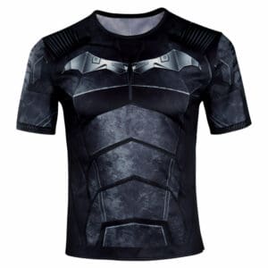 The Batman2022-bruce Wayne Cosplay Short Sleeve T-shirt For Adult