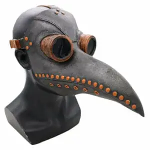 Plague Doctor Long Nose Bird Beak Steampunk Halloween Face Cover Costume Props