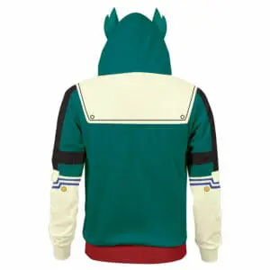 Unisex Midoriya Izuku Battle Suit Cosplay Hoodies My Hero Academia Zip Up 3d Print Jacket Sweatshirt