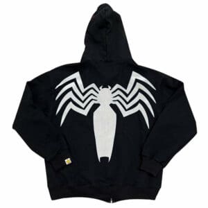 Spiderman Venom Cosplay Hoodie Sweatshirt Zip Up Jacket Coat Cosplay Costume