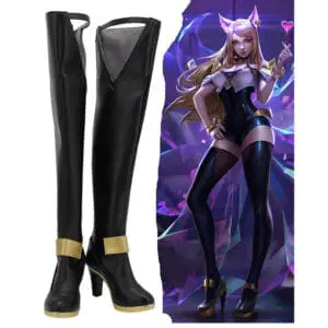 Lol League Of Legends Kda Ahri The Nine-tailed Fox Boots Halloween Costumes Accessory Cosplay Shoes