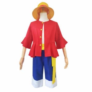 One Piece – Monkey D. Luffy Uniform Outfits Halloween Carnival Suit Cosplay Costume