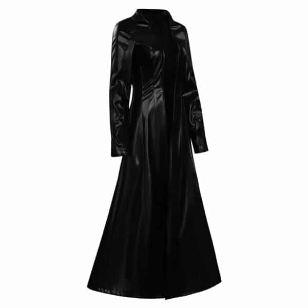 The Matrix Resurrections Trinity Coat Dress Outfits Halloween Carnival Suit Cosplay Costume
