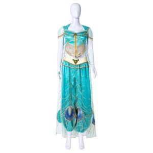 Aladdin 2019 Princess Jasmine Women Kids Children Dress Cosplay Costume
