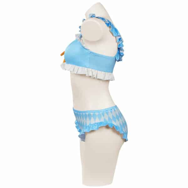 Alice In Wonderland Alice Swimsuit Cosplay Costume Two-piece Bikini Swimwear Outfits