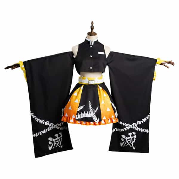 Anime Demon Slayer: Kimetsu No Yaiba  Agatsuma Zenitsu Original Design Cosplay Costume