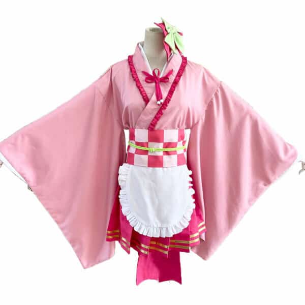 Anime Demon Slayer: Kimetsu No Yaiba Tsuyuri Kanawo Lolita Maid Outfits Apron Dress Cosplay Costume