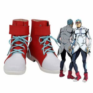 Anime Jojo’s Bizarre Adventure: Golden Wind Ghiaccio Boots Halloween Costumes Accessory Cosplay Shoes