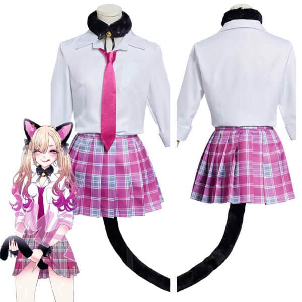 Anime My Dress-up Darling Kitagawa Marin Cat Girls Cosplay Costume Halloween Carnival Suit