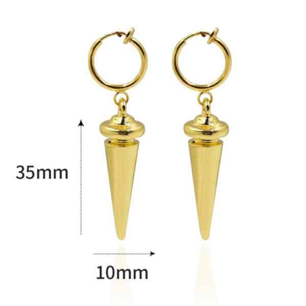 Anime Spy×family Yor Forger  Earrings Cosplay Gold Ear Clip Prop Accessories