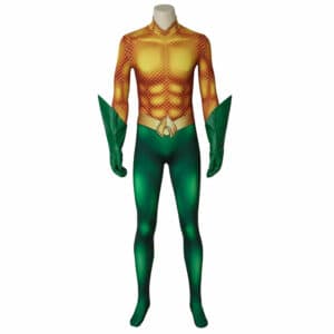 Aquaman Arthur Curry Cosplay Costume Jumpsuit Gloves Outfits Halloween Carnival Suit
