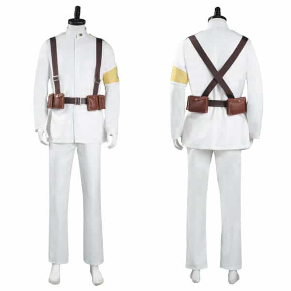 Attack On Titan S4 Shingeki No Kyojin Marley Eldian Army White Uniform Outfits Halloween Carnival Suit Cosplay Costume