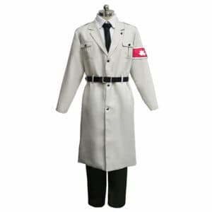Attack On Titan Shingeki No Kyojin S4 Marley Army White Uniform Outfits Halloween Carnival Suit Cosplay Costume