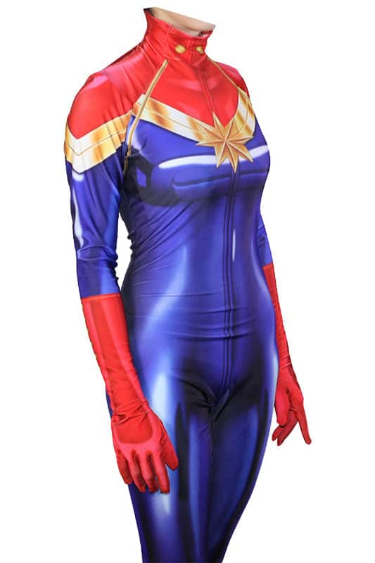 Avengers 3 Infinity War Captain Marvel Ms. Marvel Jumpsuit Cosplay Costume