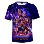 Avengers 4: Endgame Captain America Marvel Iron Man Printed T-shirt