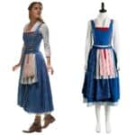 Beauty And The Beast 2017 Film Belle Emma Watson Maid Dress Cosplay Costume