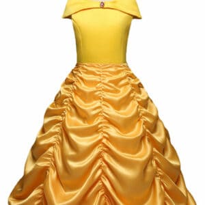 Beauty And The Beast Belle Outfits Halloween Carnival Suit Cosplay Costume For Kids Children
