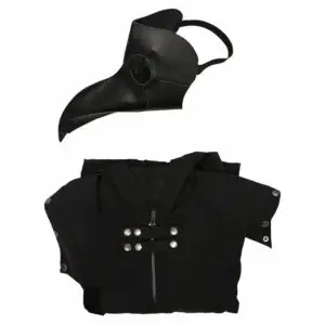 Plague Doctor Men Steampunk Gothic Hooded Jacket Coats Halloween Carnival Suit Cosplay Costume
