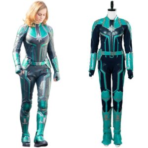 Captain Marvel Carol Danvers Ms Miss Marvel Outfit Suit Cosplay Costume