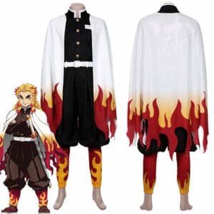 Demon Slayer Rengoku Kyoujurou Outfit Cosplay Costume