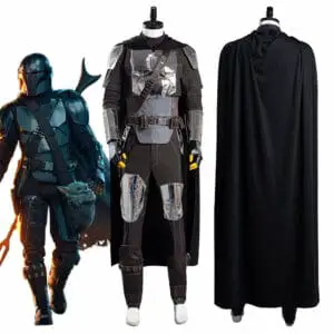 The Mandalorian S2 Beskar Armor Coat Uniform Outfits Halloween Carnival Suit Cosplay Costume