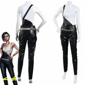 Game Cyberpunk 2077 Judy Crop Top Overalls Outfits Halloween Carnival Suit Cosplay Costume