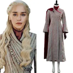 Game Of Thrones S8 Daenerys Targaryen Dany Spring Outfit Cosplay Costume