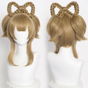 Genshin Impact Yaoyao Heat Resistant Synthetic Hair Carnival Halloween Party Props Cosplay Wig