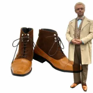 Good Omens Angel Aziraphale Cospaly Shoes