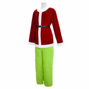 How The Grinch Stole Christmas Grinch Uniform Outfits Halloween Carnival Suit Cosplay Costume