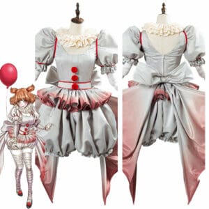 It Pennywise Horror Pennywise The Clown Costume For Women Girls Cosplay Costume