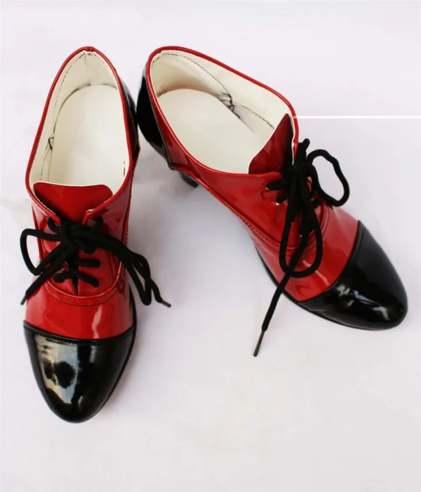 Black Butler Grell Cosplay Shoes Boots Black And Red