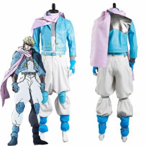 Jojo‘s Bizarre Adventure Part 2: Battle Tendency Caesar Anthonio Zeppeli Coat Pants Outfits Cosplay Costume