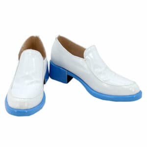 Jojo‘s Bizarre Adventure Rohan Kishibe White Pu Leather Shoes Halloween Carnival Cosplay Shoes