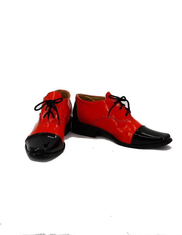 Black Butler Grell Cosplay Shoes Boots Black And Red