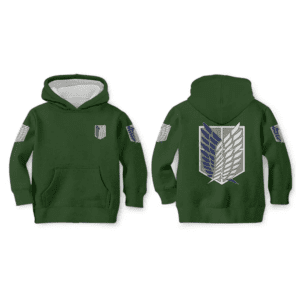 Kids Attack On Titan Hoodies Streetwear Autumn Winter Coat Survey Corps Cosplay Pullover Hoodie Sweatshirt