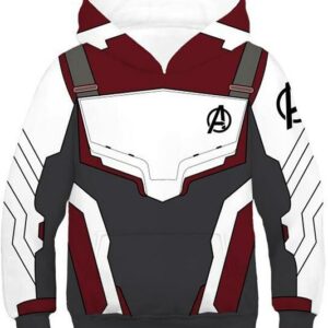 Kids Avengers 4 Endgame Hoodie Captain America Quantum Realm Suit Pullover Sweatshirt Unisex
