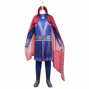 Kids Children Doctor Strange In The Multiverse Of Madness – Doctor Strange Cosplay Costume Jumpsuit Cloak