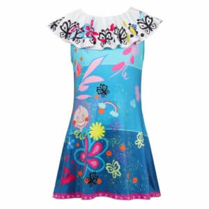 Kids Children Original Design Encanto Mirabel Cosplay Costume A-shape Jumpsuit Sleepwear