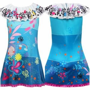 Kids Children Original Design Encanto Mirabel Cosplay Costume A-shape Jumpsuit Sleepwear