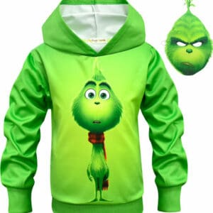 Kids Hoodie How The Grinch Stole Christmas Grinch Green Pullover Sweatshirt