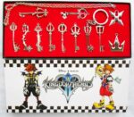 Kingdoms Hearts  Keychain Necklace Pendant Gift12pcs Collection Sets Cosplay Accessories