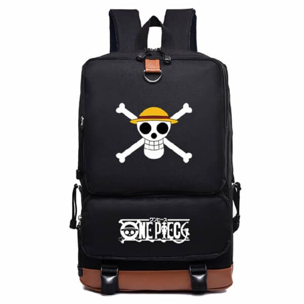 One Piece School Bag Black Backpack