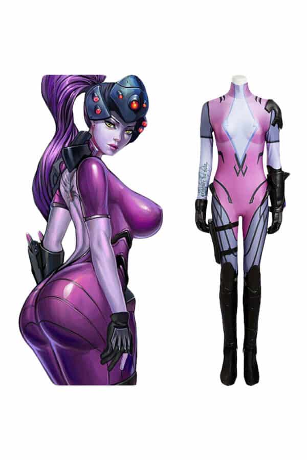 Overwatch Ow Widowmaker Jumpsuit Whole Set Cosplay Costume