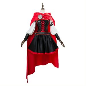 Rwby 3 Ruby Rose Battler Dress Halloween Carnival Suit Cosplay Costume
