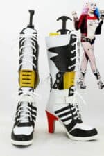 Suicide Squad Harley Quinn Boots High Heel Cosplay Shoes