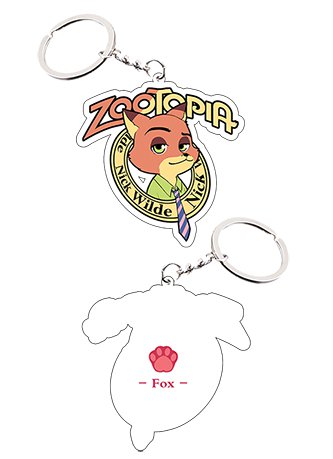Zootopia Fox Nick Keychain Cosplay Accessories