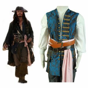Pirates Of The Caribbean: On Stranger Tides Jack Sparrow Vest Cosplay Costume