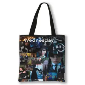 Wednesday (2022) Wednesday Addams Canvas Tote Bags – 02